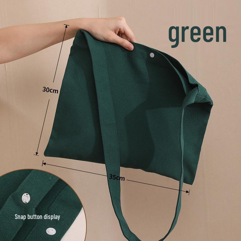 Eco-Friendly Cotton Canvas Crossbody Bag with Printed Logo