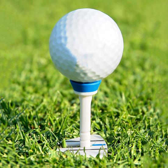 4 pezzi 77 mm tee da golf 5 livelli altezza di posizionamento regolabile linea di mira supporto per palline rotonde aiuto per l'allenamento del golf punta accessori per il golf