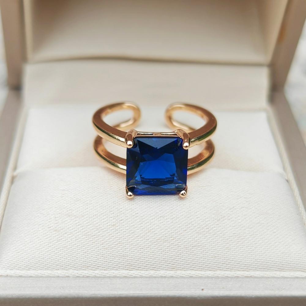 1 sztuka Modny trójkolorowy owalny/kwadratowy pierścionek z cyrkonią sześcienną z otwarciem i regulacją dla kobiet, pierścionek dla pary, biżuteria do układania, akcesoria na imprezę