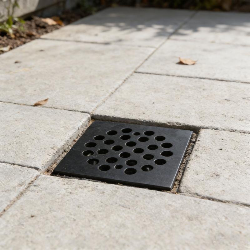Square Floor Drain Cover Stainless Steels Anti-Blocking Easy Cleaning Drain Filter Cover For Hair Trap Easy To Install