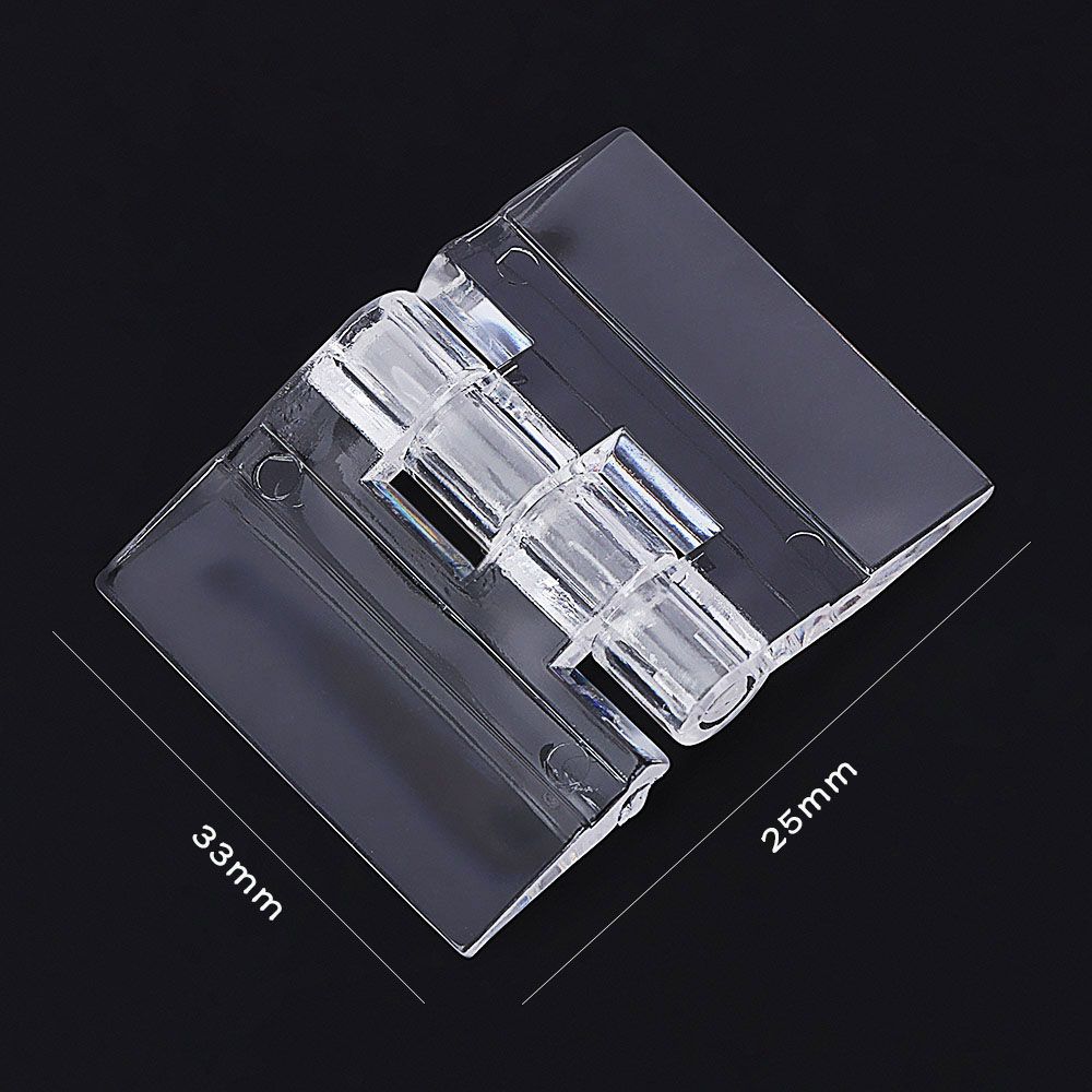 10Pcs Durable Clear Furniture Acrylic Plastic Furniture Hinge Hinge Tools