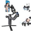 FeiyuTech SCORP Mini 3 Estabilizador Gimbal para Smartphone com Módulo de Rastreamento AI Refrigeração Integrada 2kg Estabilizador de Smartphone para iPhone Android & Ventoinha, Punho, Carga Útil,