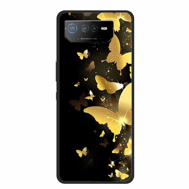 Für Asus ROG Phone 6 Pro Hülle Phone6 Pro Coque Schwarzes TPU Silikon Weiche Rückabdeckung Hülle Für Asus ROG Phone 6D Ultimate Handyhülle