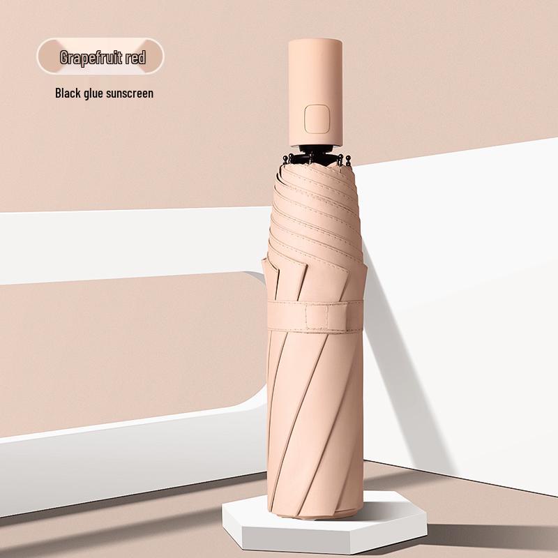 Large Women's Automatic Umbrella: UV Protection, Sunshade, Sturdy, Foldable, Suitable for Sun and Rain
