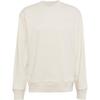 adidas Originals Solid Color Logo Print Crew Neck Sweatshirt Men Tops White HK2939