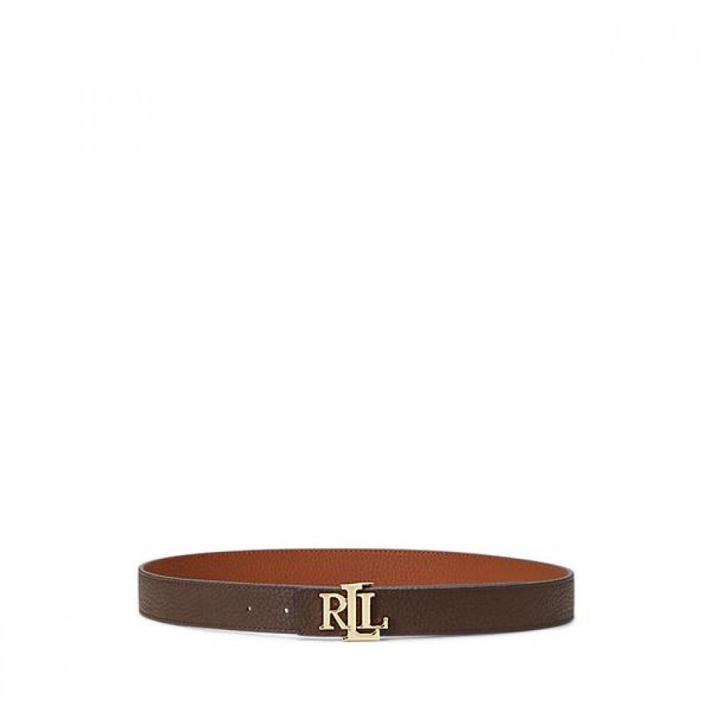Lauren Ralph Lauren Logo Oboustranný pásek z texturované kůže Walrblt0f320132200