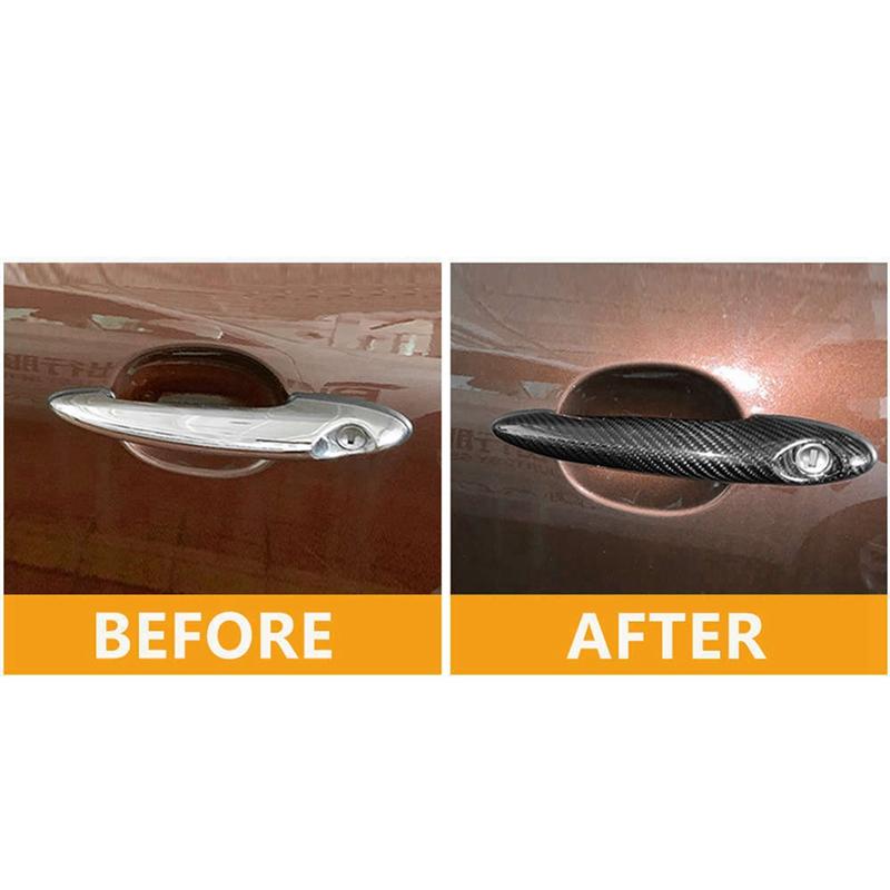 Carbon Fiber Car Door Handle Covers Trim Replacement Parts Fit For BMW MINI Cooper S R50 R52 R53 R55 R56 R57 R58 R59 R61 JC