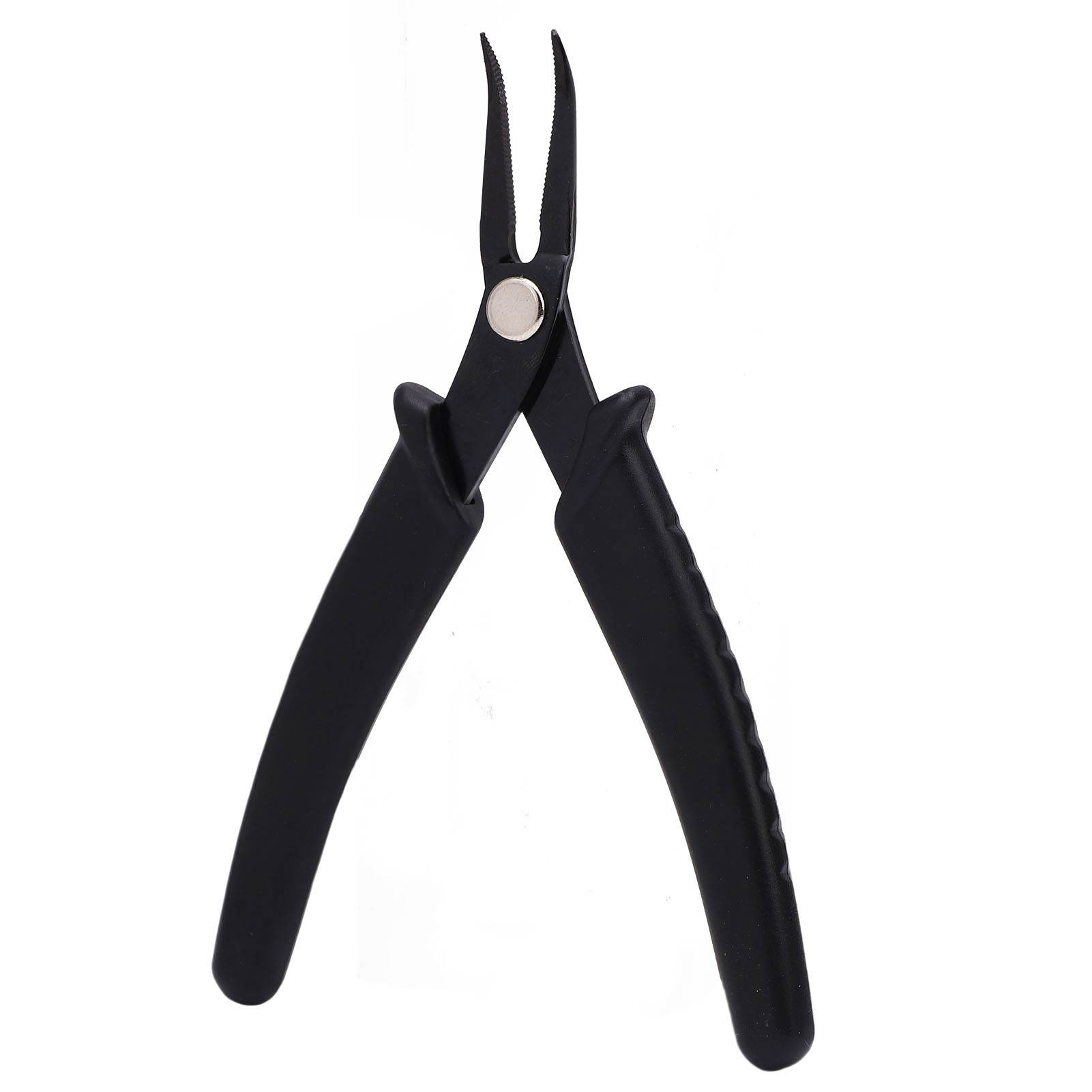 

Tennis Racquet Stringing Tool 14cm Carbon Steel Curved Nose Badminton String Pliers Ergonomic Easy Grip for Jewelry Making
