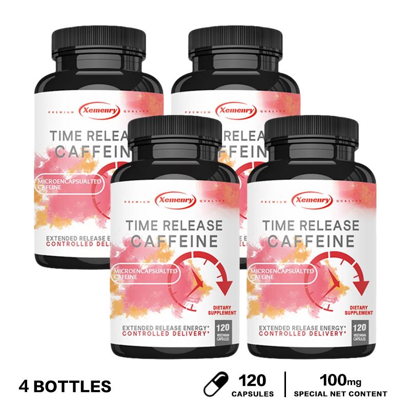 Caffeine Extract Capsules, Easily Absorbed, Dietary Supplement, High Purity, Suitable for Both Men and Women.