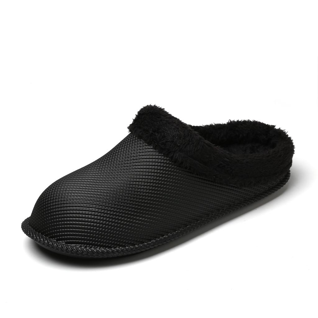 Men's Women's Cotton Slippers Warm Winter Casual Leather Shoes Waterproof and Non-slip Indoor Outdoor Walking Cotton Shoes 36-46