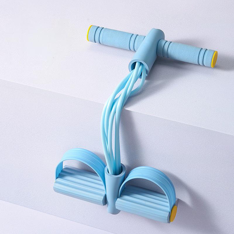 Elastic Foot Pedal Resistance Band for Sit-Up and Abdominal Yoga Exercises