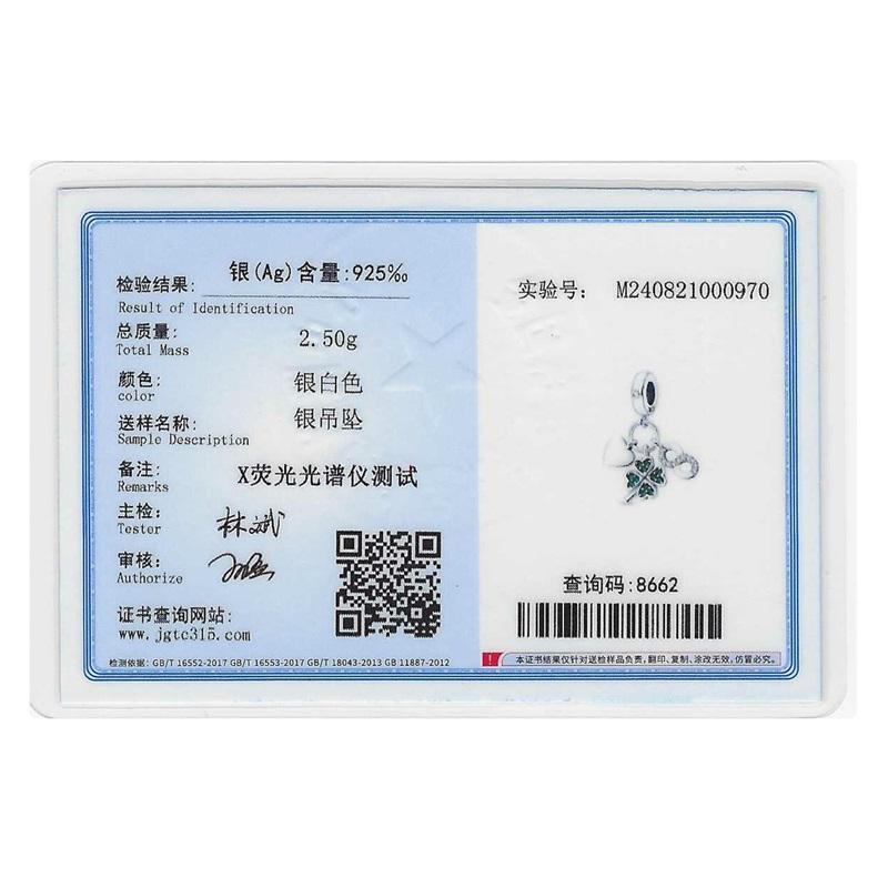 Original Charms Copper Lucky Four Leaf Clover Number Charms Beads Fits 3Mm Original Bracelet Women Diy Jewelry Gift