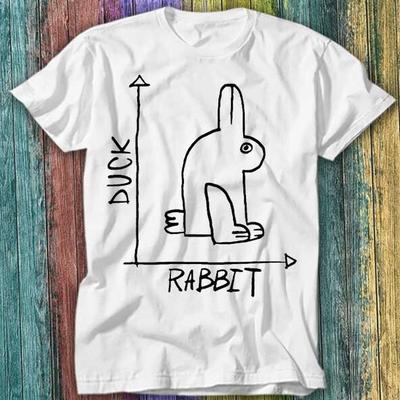 Ente Hase Lustig Trendige Tabelle T-Shirt Top Tee 217