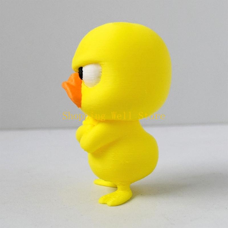 KX4B Easyly Clean Duck Statue Desk Accessory for Home Classroom Decoration Use