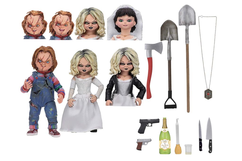NECA Child's Play Bride of Chucky Tiffany & Chucky 2-Piece Set 10cm Action Figure