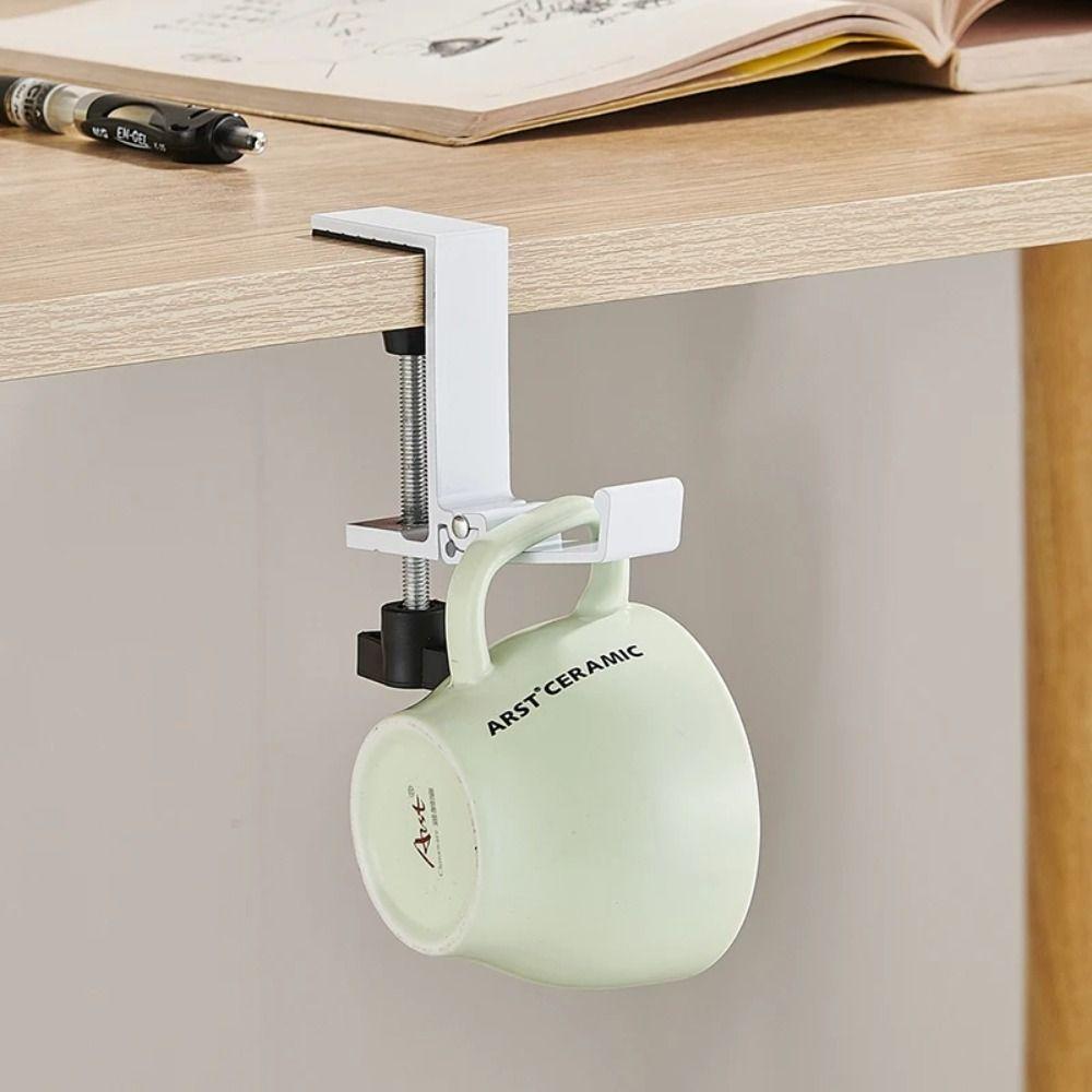 Multi-functional Adjustable Desk Side Hook Hanging Punch-free Bag Foldable Hook Removable Portable Handbag Rack