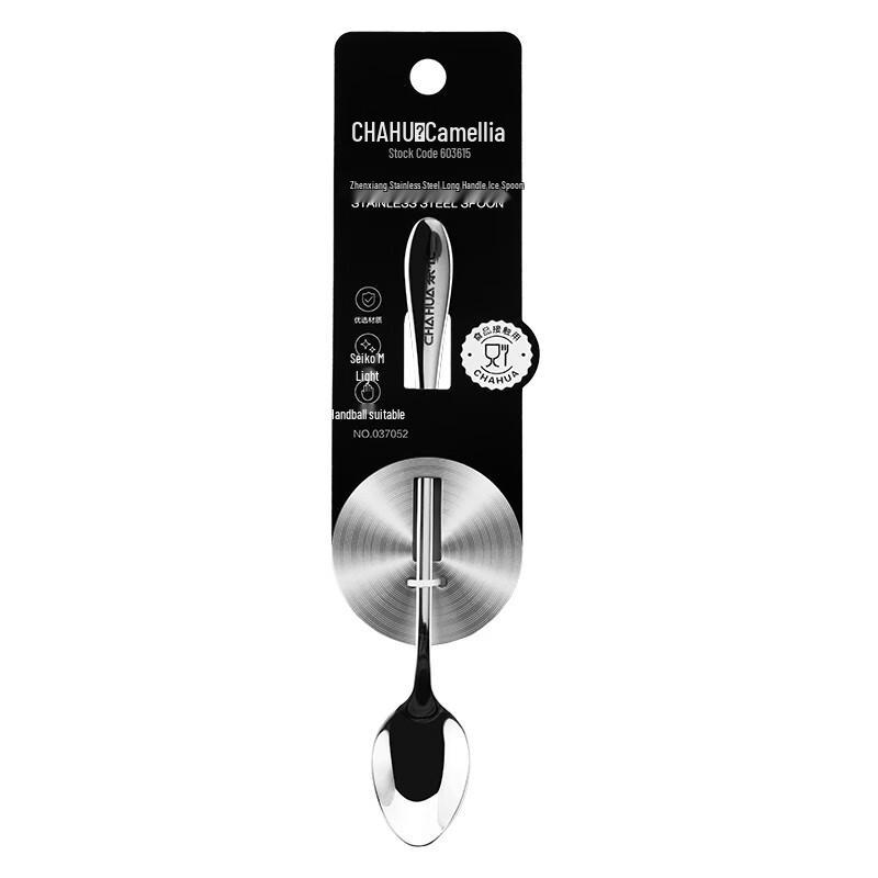 CHAHUA Ложки для мороженого из нержавеющей стали с длинной ручкой (4-Pack)