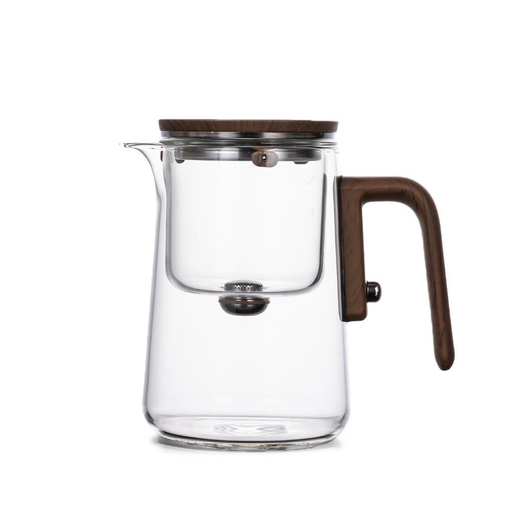 One Click Magnetic Switch Water Separation Inner Container Teapot Clear Filter Tea Cup  Tea Room