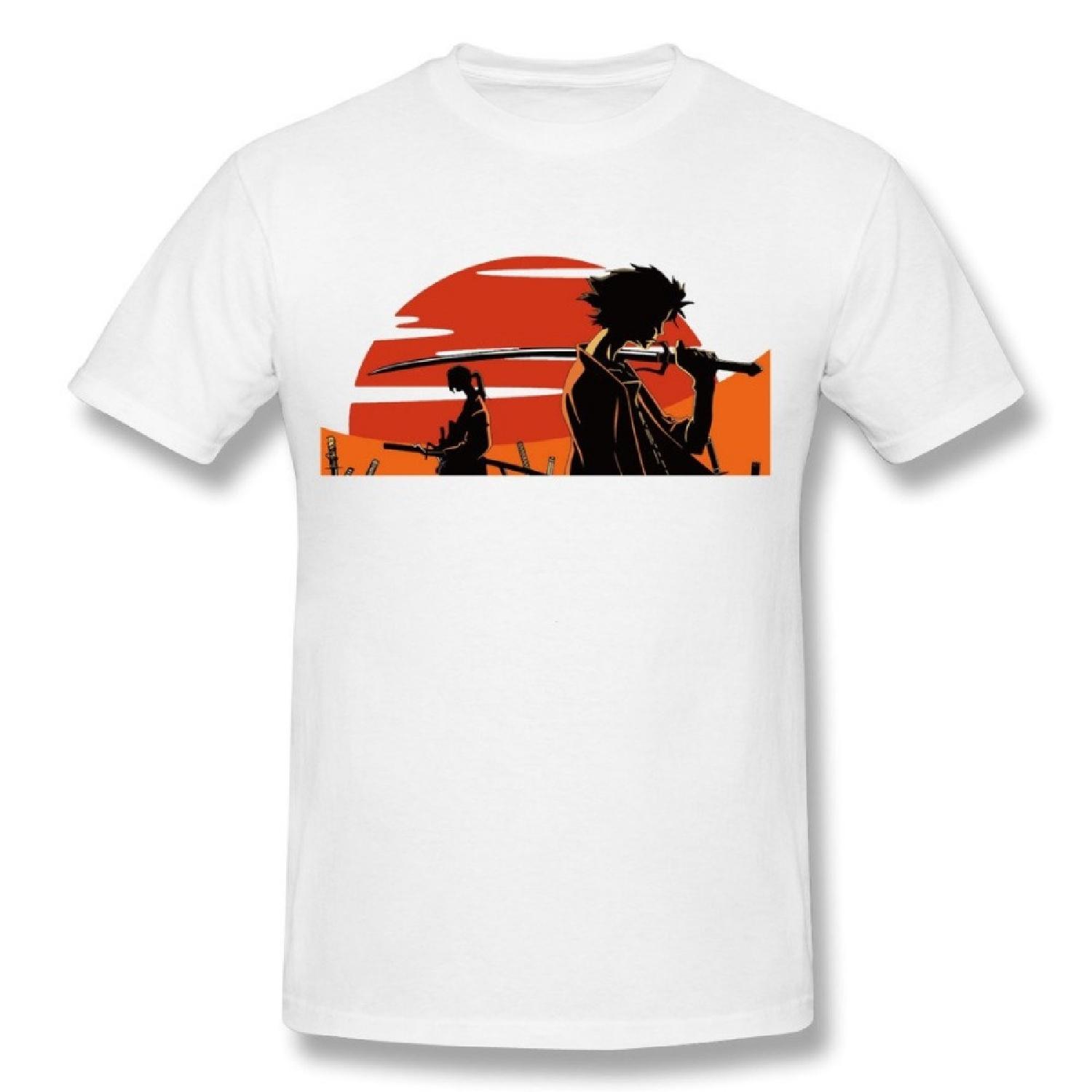 Смешная футболка Samurai Champloo для мужчин, размер XS, белая XXXXXL белый