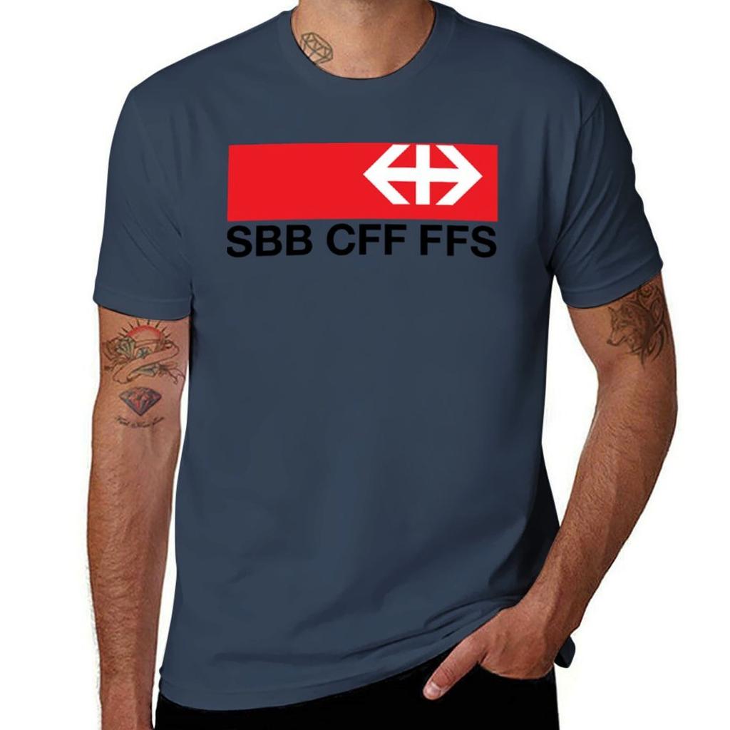 Swiss Federal Railways SBBCFFFFS Logo TShirt Performance Workout Short Sleeve Tee