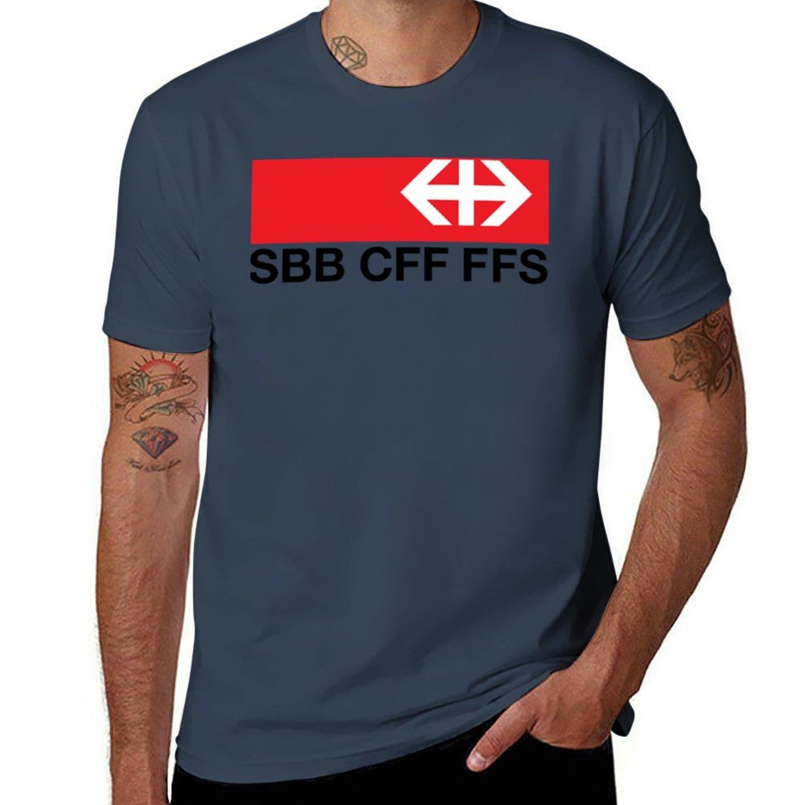 

Швейцарские федеральные железные дороги (SBB-CFF-FFS) Логотип Футболка футболка на заказ с принтом смешные футболки хлопковая Футболка S