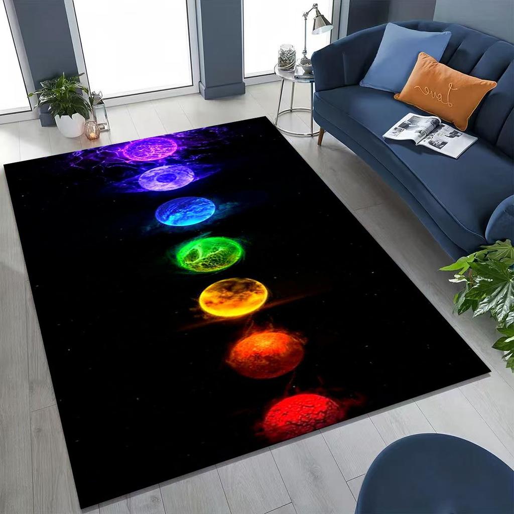 Bohemia Yoga Chakra Mandala Spirit Meditation Rug for Bedroom Living Room Sofa Home Doormat Decor,Large Kids Non-slip Floor Mat