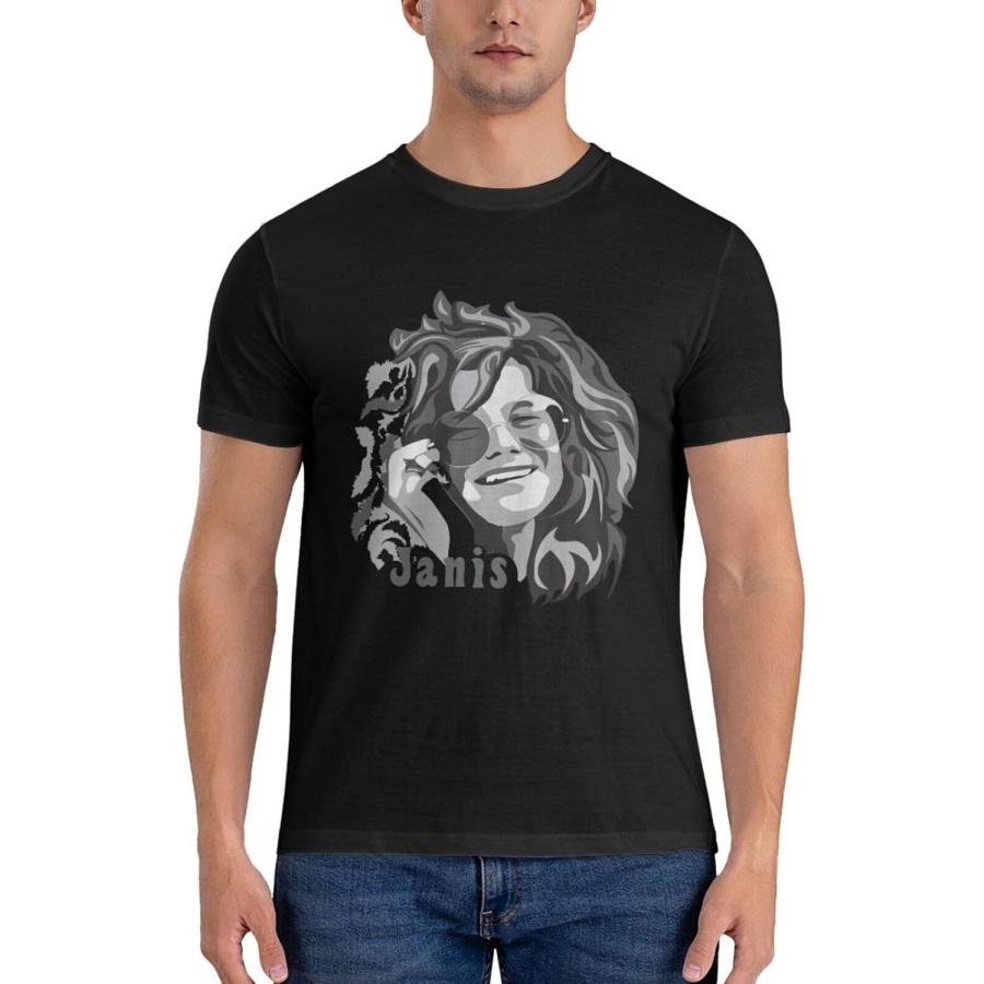 xhaxhi Men s Short Sleeve t-Shirt Janis Joplin Men s t-Shirt Workout Shirts Athletic T-Shirts S