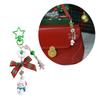 Bowknot Acrylic Phone Charm Straps Elegant Beaded Bowknot Phone Charm with Christmas Charm for Backpacks Purses