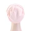 Women Stretch Beanie Chemo Cotton Hair Turban Hat Double-layer Soft Satin Lining Crinkled Hijab Inner Hijab Caps