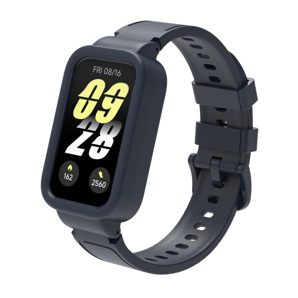 For Xiaomi Mi Band 9 Active Smartwatch Accessories Sprot Silicone Bracelet Correa Bumper Shell Cover for Redmi Band 3 Case+Strap