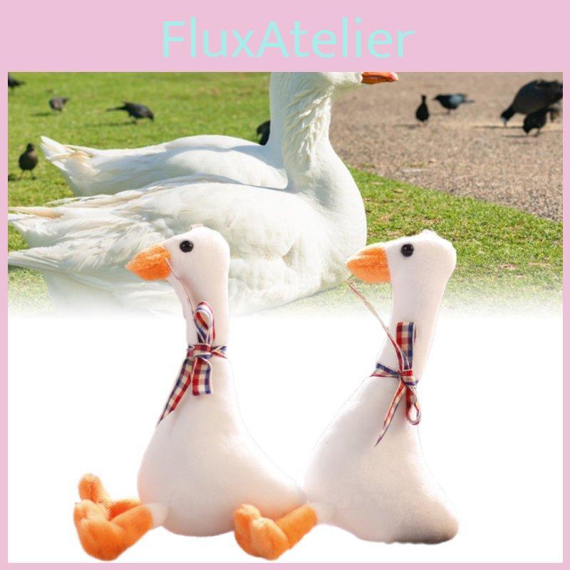 Trendy Goose Plush Toy Miniature Stuffed Animal Keychain Soft Pp Cotton Filling
