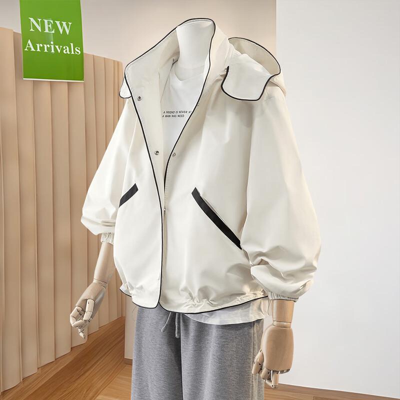 

Женская куртка Silbaisha с цветными блоками, свободного кроя, с капюшоном и длинными рукавами S