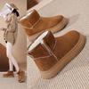 Fleece Warm Snow Boots Female Student Korean Version 2025 Winter New Versatile Korean Version Short Boots Female Cotton Shoes RD-005