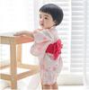 SEIWARAKU Baby Romper Japanese Yukata for Girls and Cute Baby Photo First First Shrine Obon Baby Shower Sizes 90 Size Coverall, Kimono, Jinbei, Boys,