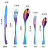 Stainless Steel Tableware Suit Ka Ya Steak Knife, Fork and Spoon Four-Piece Set 4-Person 6-Person Tableware