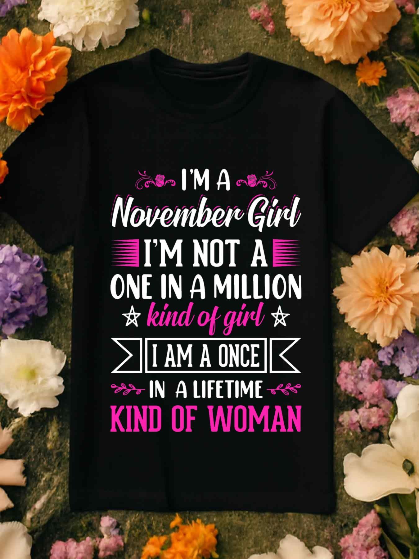 

Women S FunnyT-Shirt I m Not A One in A Million - I m A Once in A Lifetime Print - Funny Women, Casual Attire & Themed Parties (Black with Pin S чёрный
