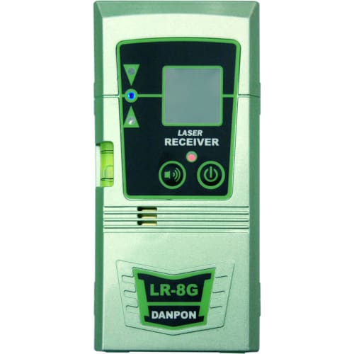 Danpon LR-8G Green Laser Level Receiver (Compatible with 300Hz Lasers Only) with Holder, LED Indicator, and Buzzer