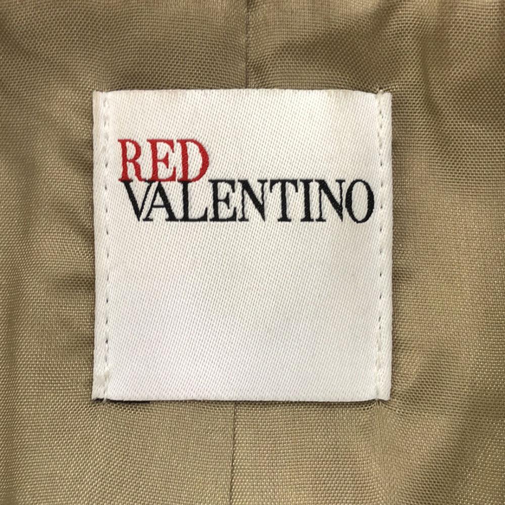 Red Valentino Back Ribbon Trench Coat Beige Belt with Lining Women Used