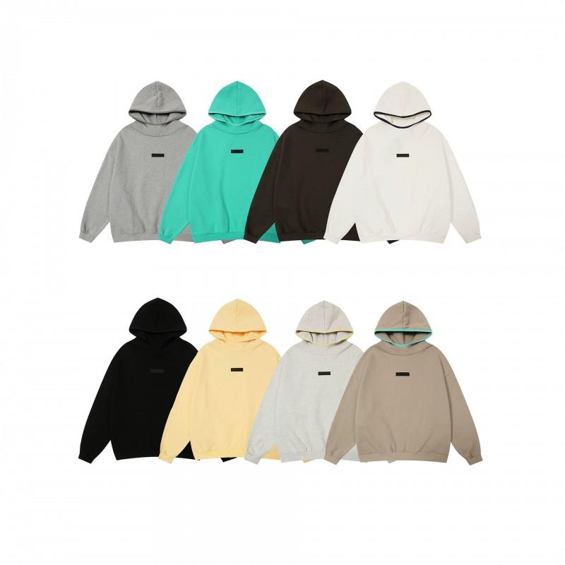 Essentials Hooded Sweatshirt Men Women Winter Thick Fleece Lined Cotton Pullover Casual Sportswear