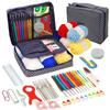 Beginner's 58-Piece Crochet Starter Kit - Complete Set with Portable Wool Knitting Tools