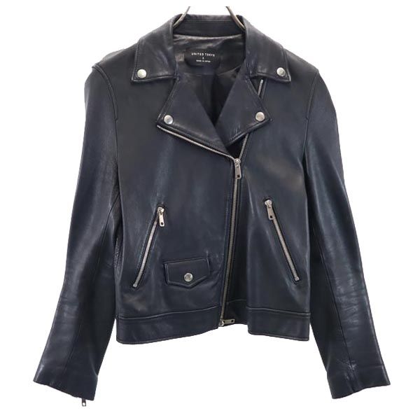 

UNITED TOKYO ISHIKAWA Зроблено в Японії Шкіра овчини шкіра Двобортна куртка-косуха Жіноча Вживана