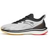 Running Collection Cushioned Slip-Resistant Abrasion-Resistant Low-Top Running Shoes Men's Silver Black Sneakers 112145566-3