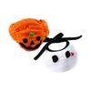 Halloween Pumpkin Cat Dog Pet Costume Hat Bib