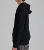 Button Seoul Minimal Hooded Zip-Up Knit Cardigan (Black)