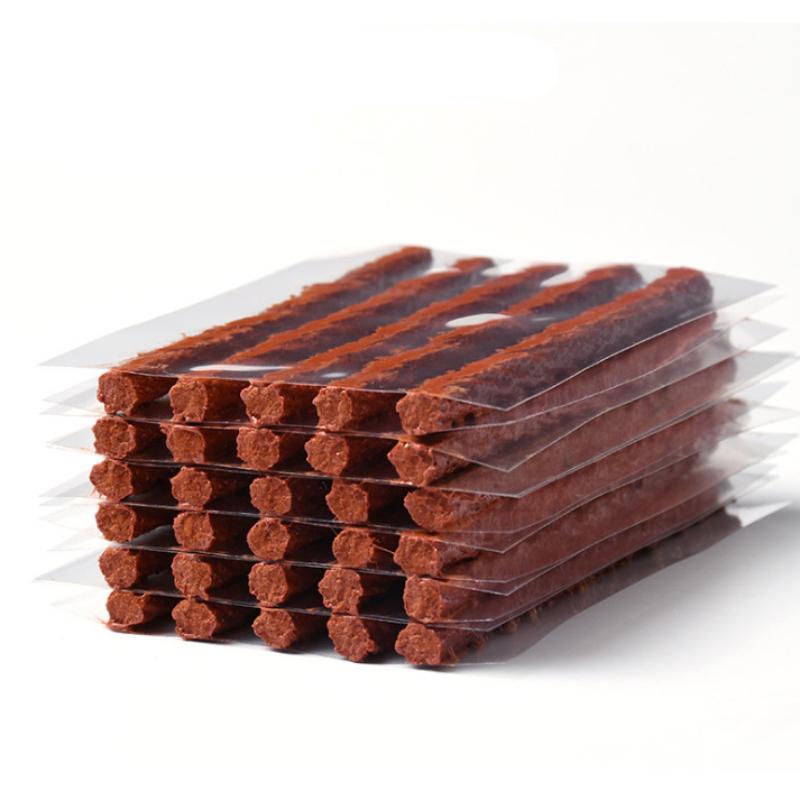 50 Stück schwarze Reparaturstreifen für schlauchlose Reifen, Rührkleber für Reifenpannen, Notfall-Reifenreparatur für Auto, Motorrad, Fahrrad