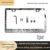 Rhinestone Stainless Steel License Plate Frame for US, Canada, Mexico, Venezuela Plates