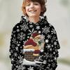 Kinderkleidung Jungen Hoodies Langarm 3D Weihnachtsprint Festliche Atmosphäre Mädchenkleidung Kinder Frühling Herbst Oberteile Jungen Kleidung