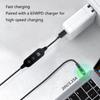 Type C to DC521 Power Cable Adjustable Voltages Adapter Cord 5V~20V for Type C Devices with LED Indicator Light