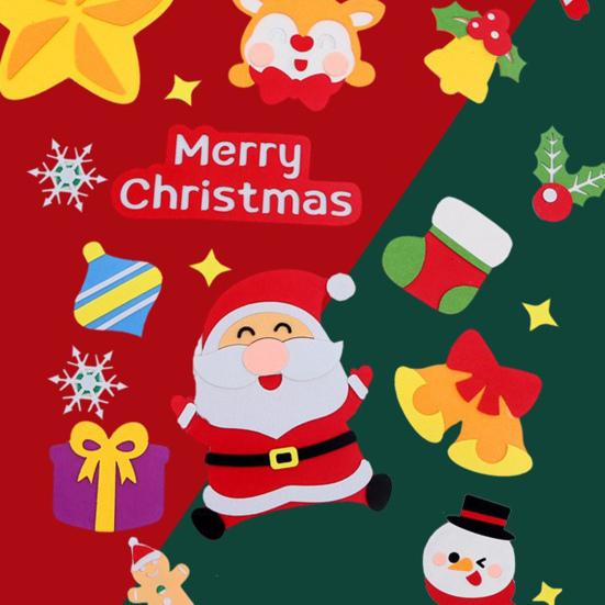 Felt Christmas Tree for Toddlers with Lights DIY Games Kids