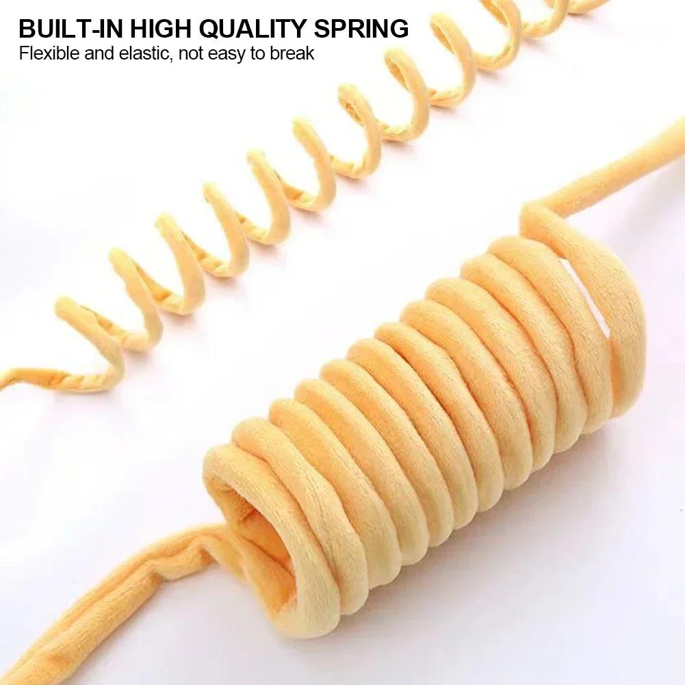 Interactive Cat Toy Funny Cat Stick Plush Spring Ball Self-Hey Hanging Door Kitten Toy Teaser Cat Wand With Bell Pet Accessories